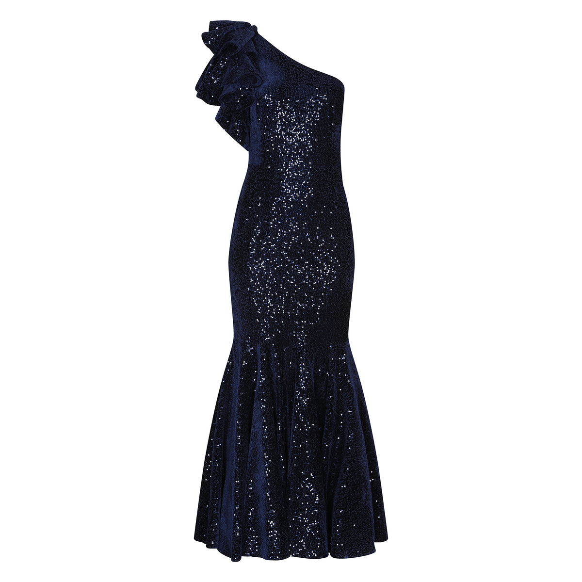 Villard Dress in Lemon Navy Floral