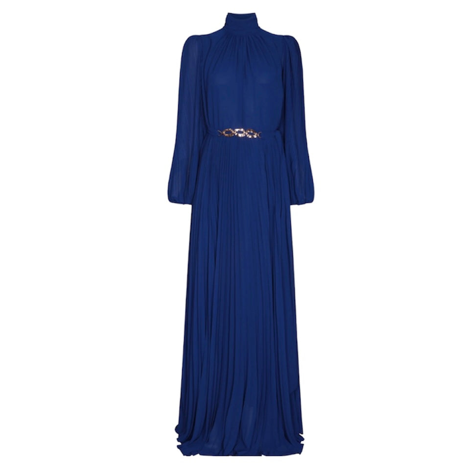 Bella Peated Maxi Dress - Leblon London Ltd