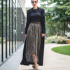 Doris Skirt Silk and Tulle Green - Leblon London Ltd