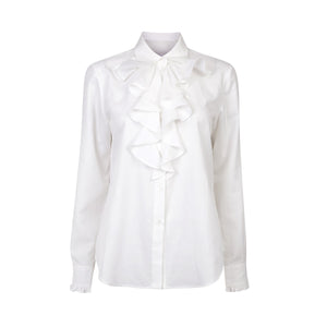 Ross Cotton-Silk - White - Leblon London Ltd