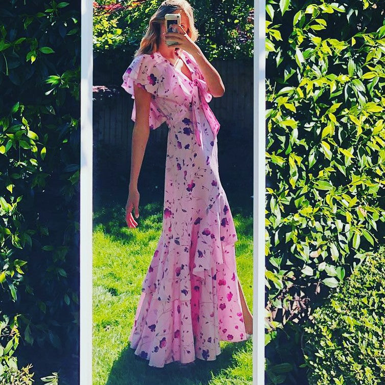 Carmen Cotton-Silk Dress - Pink - Leblon London Ltd