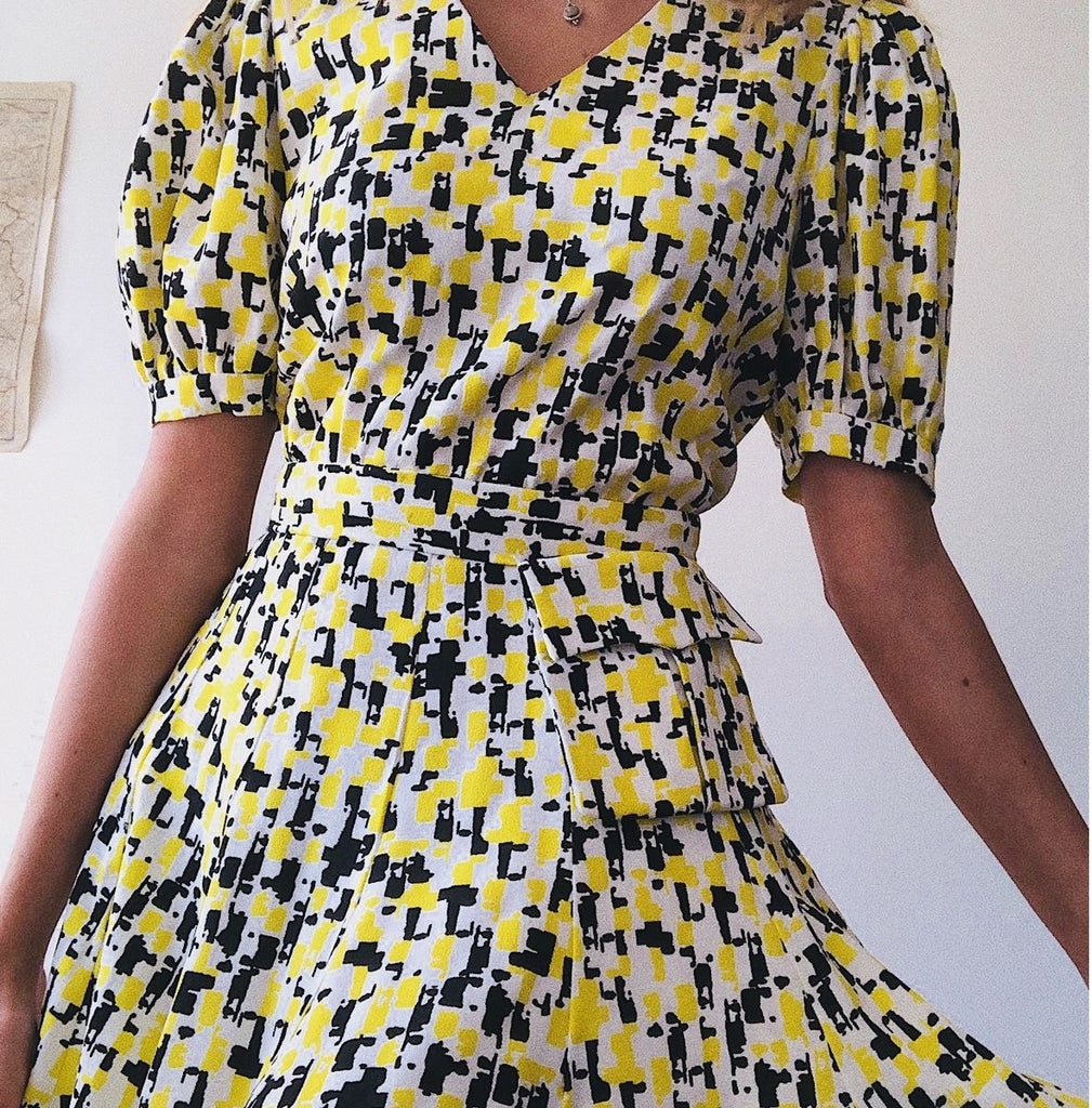 Claudia Summer Dress - Yellow - Leblon London Ltd