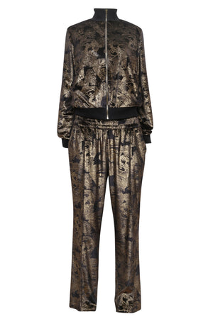 Dexter Tracksuit Top in Gold - Leblon London Ltd
