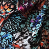 Iris Hand Printed Silk Dress - Leblon Butterfly - Leblon London Ltd