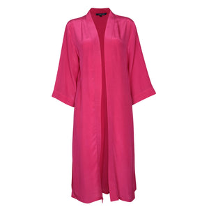 Luca Silk Kimono Cape - Hot Pink - Leblon London Ltd
