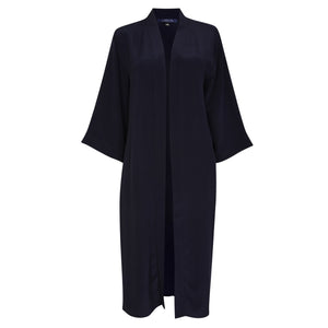 Luca Silk Kimono Cape - Black - Leblon London Ltd