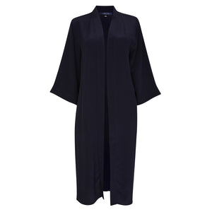 Luca Silk Kimono Cape - Navy - Leblon London Ltd