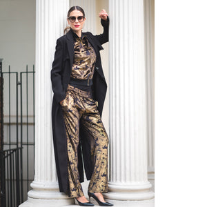 Dexter Tracksuit Trousers in Gold - Leblon London Ltd